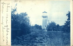 View of Tower Warwick, RI Postcard Postcard