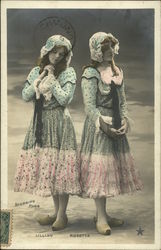 Two Dutch Ladies: Lillian & Rosetta Postcard