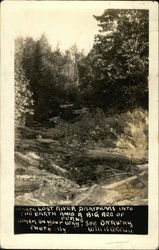 Where Lost River Disappears Into the Earth Onaway, MI Postcard Postcard