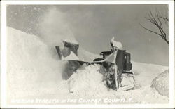 Opening Streets in the Copper Country Postcard