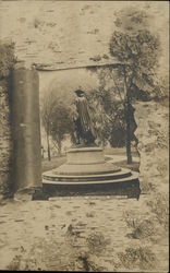 Samuel Chapin Statue Springfield, MA Postcard Postcard
