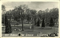 Across the Green Litchfield, CT Postcard Postcard