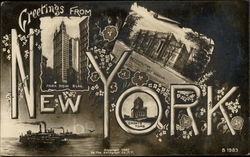 Greetings from New York Postcard