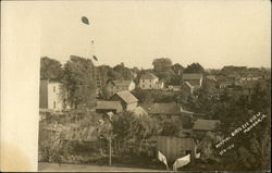 Bird's Eye View of Town Postcard