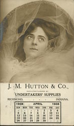 J. M. Hutton & Co., Undertakers' Supplies Richmond, IN Postcard Postcard