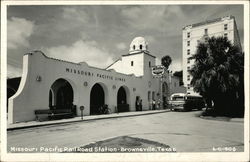 Missouri Pacific Rail Road Station Brownsville, TX Postcard Postcard