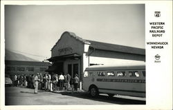 Western Pacific Railroad Depot Winnemucca, NV Postcard Postcard