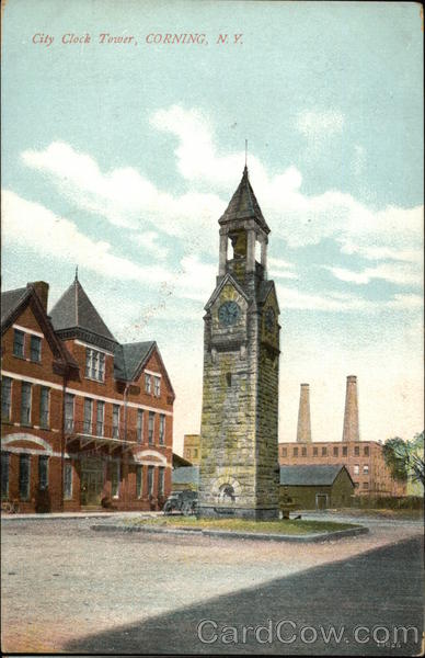 City Clock Tower And Plaza Corning New York