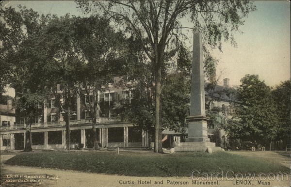 Curtis Hotel and Paterson Monument Lenox Massachusetts