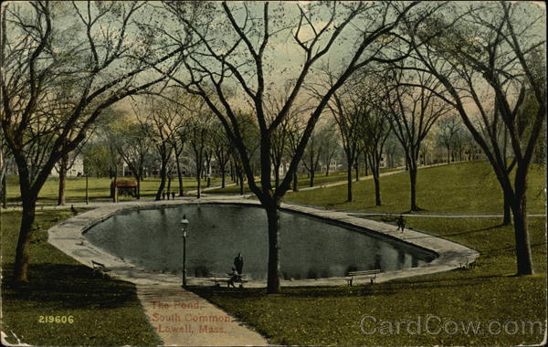 The Pond At South Common Lowell Massachusetts