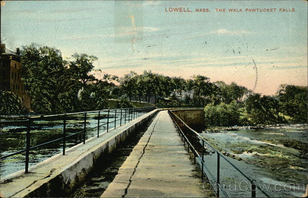 The Walk Pawtucket Falls Lowell Massachusetts