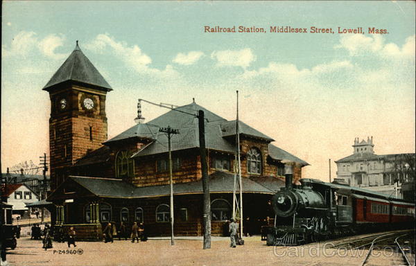Railroad Station, Middlesex Street Lowell Massachusetts