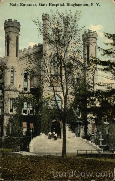 Main Entrance, State Hospital Binghamton New York