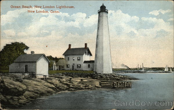 Ocean Beach, New London Lighthouse Connecticut