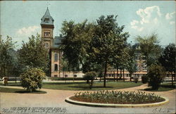 High School & Giffords Park Elgin, IL Postcard Postcard