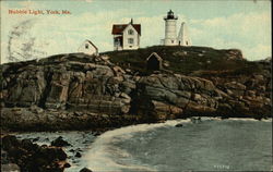 Nubble Light York, ME Postcard Postcard