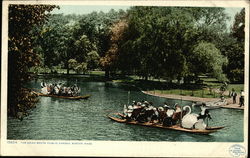 The Swan Boats, Public Garden Boston, MA Postcard Postcard
