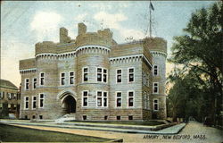 Armory New Bedford, MA Postcard Postcard