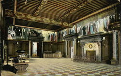 Delivery Room Public Library Postcard