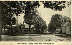 Water Street, Looking South Farmington, ME Postcard Postcard