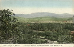 Kearsarge Mountain from Mountain View Farm Warner, NH Postcard Postcard