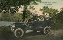 Automobiling in Vermont 1906 Grout 30-35Hp Touring Brattleboro, VT Postcard Postcard