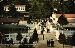 The Entrance to Luna Park Schenectady, NY Postcard Postcard