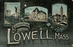 Greetings from Lowell Postcard