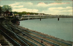 Tyngsboro Bridge and Curve Lowell, MA Postcard Postcard