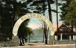 Entrance to Willow Dale Lowell, MA Postcard Postcard