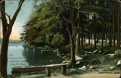 The Fishing Hole, Lakeview Park Lowell, MA Postcard Postcard