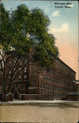 Merrimac Mill Lowell, MA Postcard Postcard