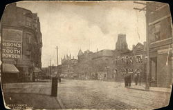 Street Corner Lowell, MA Postcard Postcard