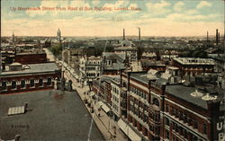 Up Merrimack Street From Roof of Sun Building Postcard