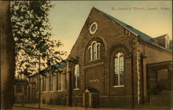 St. Joseph's Church Lowell, MA Postcard Postcard