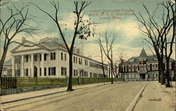 Lowell Corporation Hospital and C.M.A.C. Club House Postcard