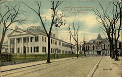 Lowell Corporation Hospital and C.M.A.C. Club House Massachusetts Postcard Postcard