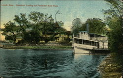 Steamboat Landing and Pawtucket Boat House Postcard