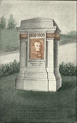 Lincoln Memorial Monument, Lincoln Square Postcard