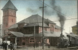 Boston and Maine Railroad Station Lowell, MA Postcard Postcard