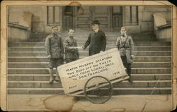 Mayor Murphy Starting the Boys Off Postcard