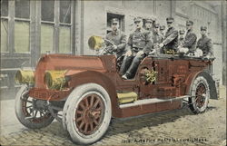 Auto Fire Petrols Lowell, MA Postcard Postcard