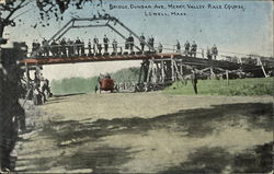 Bridge, Dunbar Ave., Merr'k Valley Race Course Lowell, MA Postcard Postcard