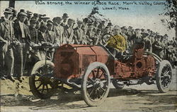 Louis Strang, the Winner of 1908 Race Lowell, MA Postcard Postcard