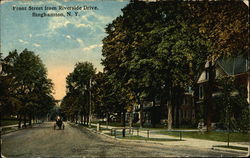 Front Street from Riverside Drive Binghamton, NY Postcard Postcard