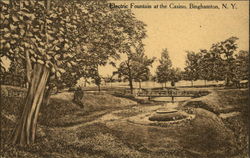 Electric Fountain at the Casino Postcard