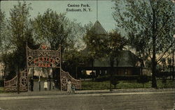 Entrance to Casino Park Endicott, NY Postcard Postcard
