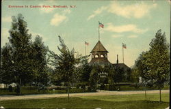 Entrance to Casino Park Endicott, NY Postcard Postcard