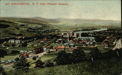 New York State Hospital Grounds Binghamton, NY Postcard Postcard