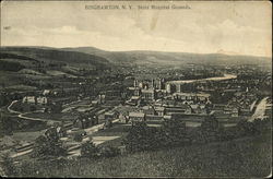 State Hospital Grounds Postcard